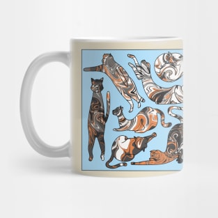 Marbled Cat Square Mug